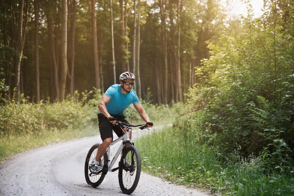 Fahrradfahrer unterwegs